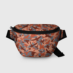 Поясная сумка Камуфляж птицы, цвет: 3D-принт