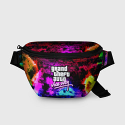 Поясная сумка GTA vice city краски неоновые, цвет: 3D-принт