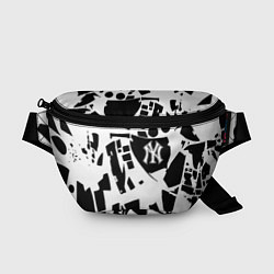 Поясная сумка New York yankees - abstraction, цвет: 3D-принт