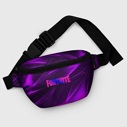 Поясная сумка Fortnite neon stripes angles logo, цвет: 3D-принт — фото 2