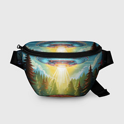 Поясная сумка UFO In The Forest, цвет: 3D-принт