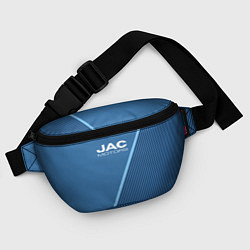 Поясная сумка Jac motors сине-голубой с полосой, цвет: 3D-принт — фото 2