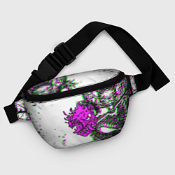 Поясная сумка Cyberpunk neon dragon, цвет: 3D-принт — фото 2