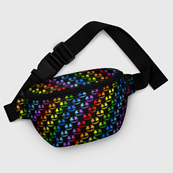 Поясная сумка Marshmello pattern neon, цвет: 3D-принт — фото 2
