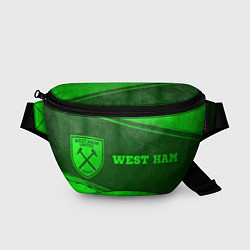 Поясная сумка West Ham - green gradient по-горизонтали, цвет: 3D-принт