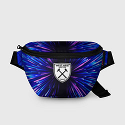 Поясная сумка West Ham neon energy, цвет: 3D-принт