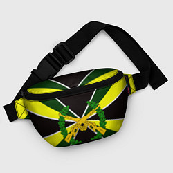 Поясная сумка Мотострелковые войска: лавры, цвет: 3D-принт — фото 2