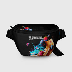 Поясная сумка Все дуреют с этого десерта, цвет: 3D-принт