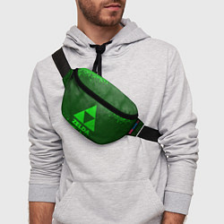 Поясная сумка Zelda - green gradient, цвет: 3D-принт — фото 2