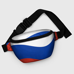 Поясная сумка Флаг России волной, цвет: 3D-принт — фото 2