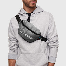 Поясная сумка Saab - grey gradient по-горизонтали, цвет: 3D-принт — фото 2