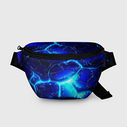 Поясная сумка Синие плиты лед, цвет: 3D-принт
