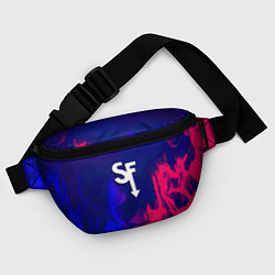 Поясная сумка Sally face neon flame, цвет: 3D-принт — фото 2