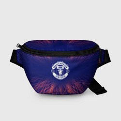 Поясная сумка Manchester United red energy, цвет: 3D-принт