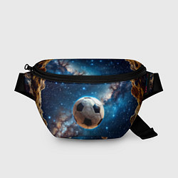 Поясная сумка Футбольный мяч в космосе, цвет: 3D-принт