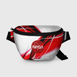 Поясная сумка Nasa абстрактные полосы, цвет: 3D-принт