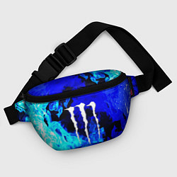 Поясная сумка Monster energy синий дым, цвет: 3D-принт — фото 2