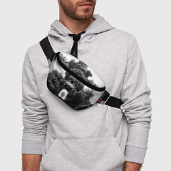 Поясная сумка Мухаммед Али в черном дыму, цвет: 3D-принт — фото 2