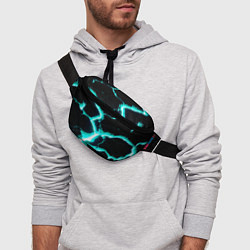 Поясная сумка Color light blue black, цвет: 3D-принт — фото 2