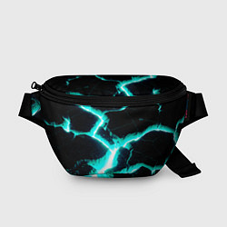 Поясная сумка Color light blue black, цвет: 3D-принт