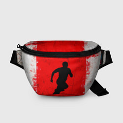 Поясная сумка Спринтер на красно белом, цвет: 3D-принт