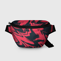 Поясная сумка Color black red, цвет: 3D-принт
