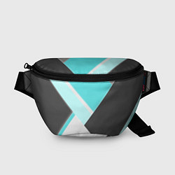 Поясная сумка Color black blue