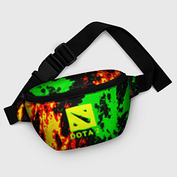 Поясная сумка Dota 2 кислотные краски, цвет: 3D-принт — фото 2