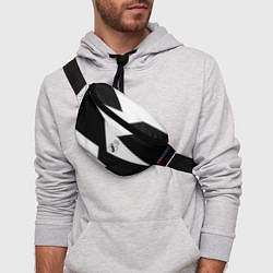 Поясная сумка Real Madrid geometry black, цвет: 3D-принт — фото 2