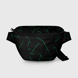 Поясная сумка Color light green line, цвет: 3D-принт