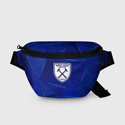 Поясная сумка West Ham blue poly, цвет: 3D-принт
