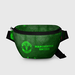 Поясная сумка Manchester United - green gradient по-горизонтали, цвет: 3D-принт