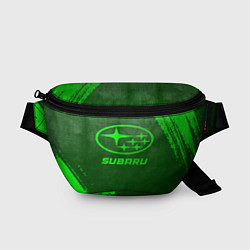 Поясная сумка Subaru - green gradient, цвет: 3D-принт