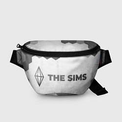 Поясная сумка The Sims - white gradient по-горизонтали, цвет: 3D-принт