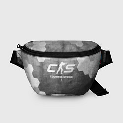 Поясная сумка Counter-Strike 2 - grey gradient, цвет: 3D-принт