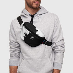 Поясная сумка Monster energy краски белые, цвет: 3D-принт — фото 2