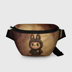 Поясная сумка Лабубу на вязаном фоне, цвет: 3D-принт