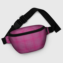 Поясная сумка Checkered pink, цвет: 3D-принт — фото 2