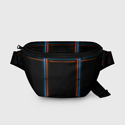 Поясная сумка Neon black red blue, цвет: 3D-принт