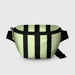 Поясная сумка Color light green black line, цвет: 3D-принт