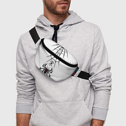 Поясная сумка Паук на белом - the web of Fate, цвет: 3D-принт — фото 2