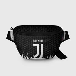 Поясная сумка Juventus соты огонь, цвет: 3D-принт