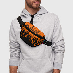 Поясная сумка Хэллоуин тыквы и призраки, цвет: 3D-принт — фото 2