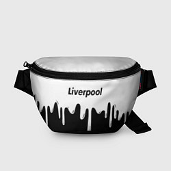 Поясная сумка Liverpool жидкие краски всплеск, цвет: 3D-принт