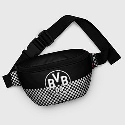 Поясная сумка Borussia шахматная клетка, цвет: 3D-принт — фото 2