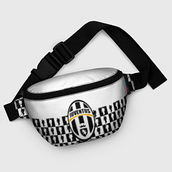 Поясная сумка Juventus болельщики паттерн, цвет: 3D-принт — фото 2