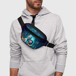 Поясная сумка Rick with Morty - halloween night, цвет: 3D-принт — фото 2