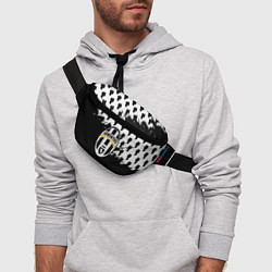 Поясная сумка Juventus logo краски, цвет: 3D-принт — фото 2