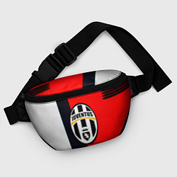 Поясная сумка Ювентус геометрия полосы спорт, цвет: 3D-принт — фото 2