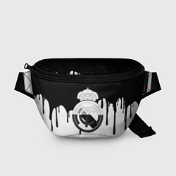 Поясная сумка Реал Мадрид жидкие краски текстура, цвет: 3D-принт